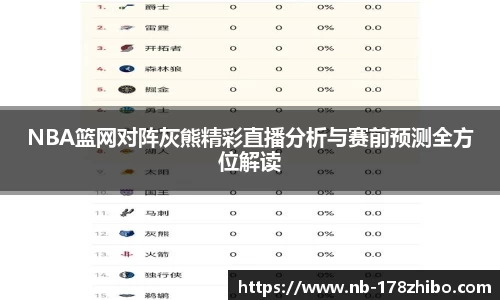 NBA篮网对阵灰熊精彩直播分析与赛前预测全方位解读
